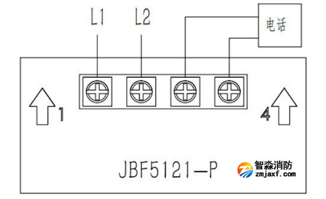 J-SAP-JBF5121-P手動報警按鈕接線圖