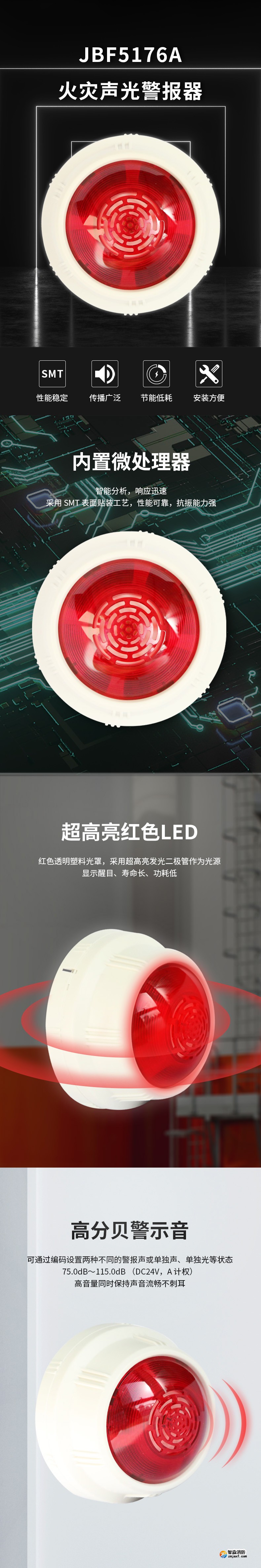 JBF5176A火災聲光報警器1